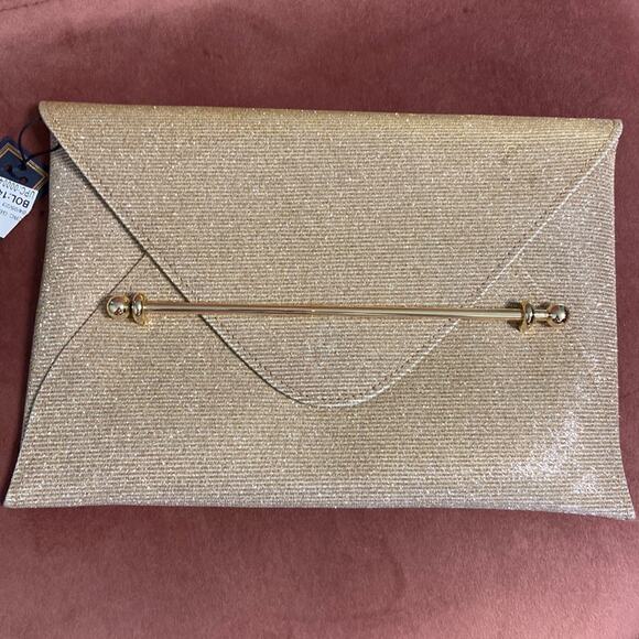 NWT LA REGALE
Sparkle Jacquard Envelope Clutch with Bar Detail - Picture 1 of 2
